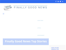 Tablet Screenshot of finallygoodnews.net